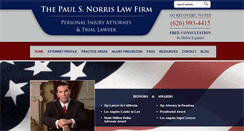 Desktop Screenshot of paulsnorrislaw.com